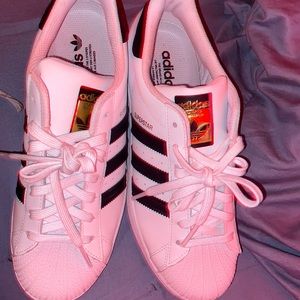 Black and white adidas